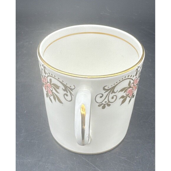 Paragon By Appointment Her Majesty Queen PINK Floral Gold Demitasse Cup & Saucer - Picture 6 of 12